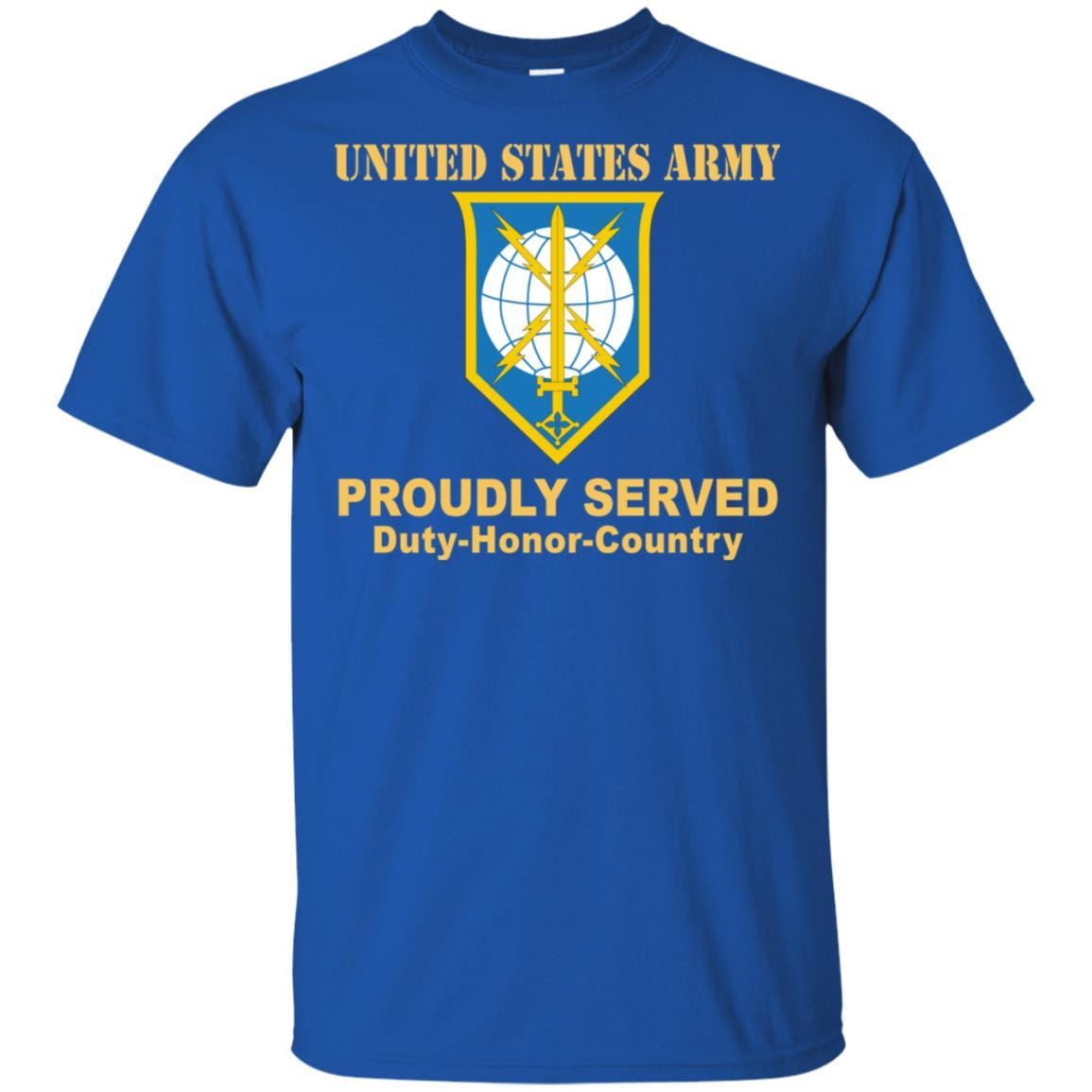 US ARMY CSIB MILITARY INTELLIGENCE READINESS COMMAND- Proudly Served T-Shirt On Front For Men-TShirt-Army-Veterans Nation