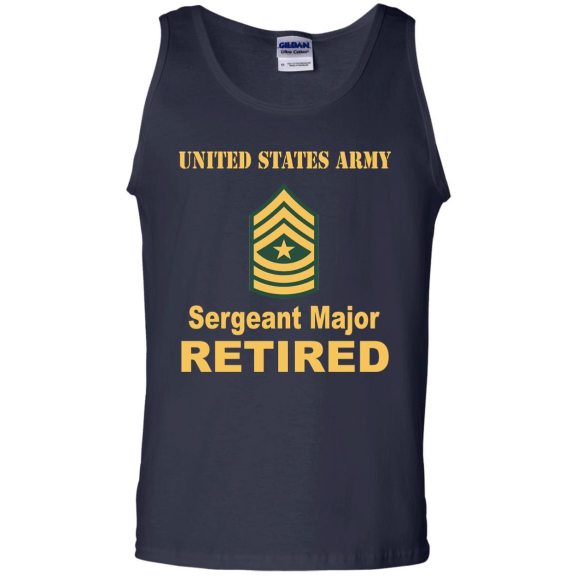 US Army E-9 Sergeant Major E9 SGM Noncommissioned Officer Retired Men T Shirt On Front-TShirt-Army-Veterans Nation