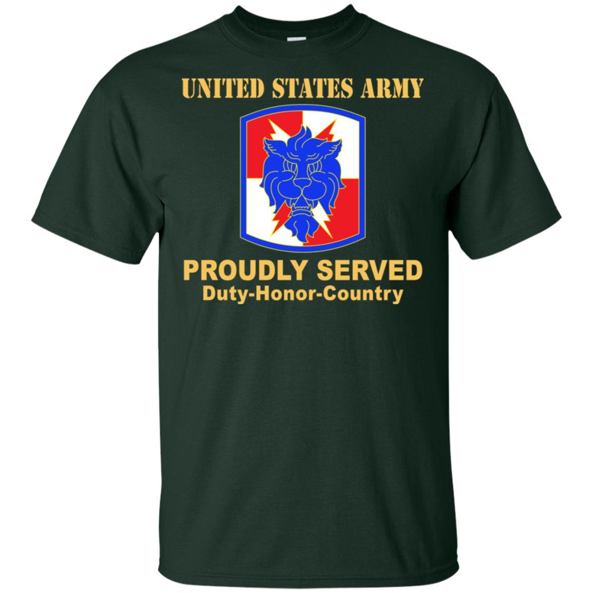 US ARMY 35TH SIGNAL BRIGADE (NO TAB) - Proudly Served T-Shirt On Front For Men-TShirt-Army-Veterans Nation