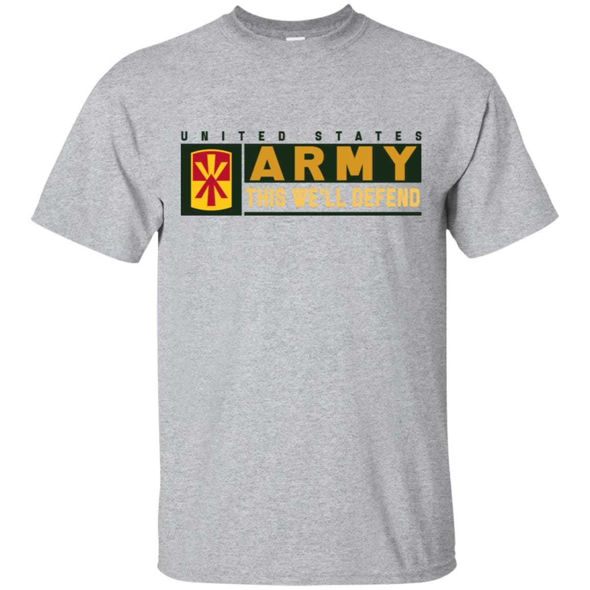US Army 11TH AIR DEFENSE ARTILLERY BRIGADE- This We'll Defend T-Shirt On Front For Men-TShirt-Army-Veterans Nation