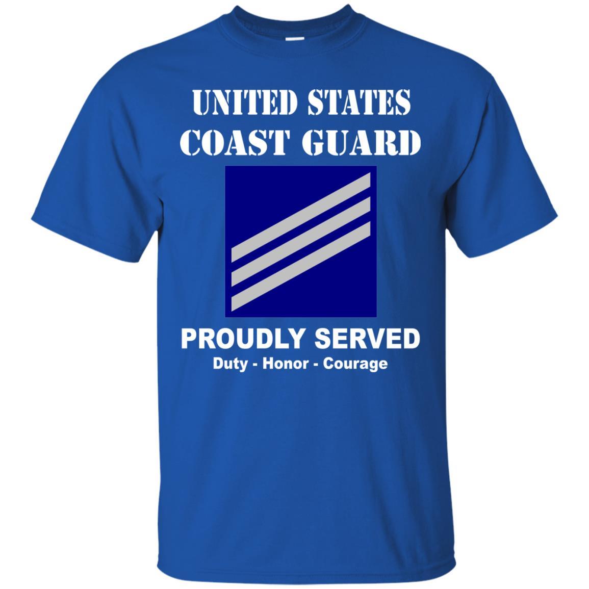 US Coast Guard E-3 Seaman E3 SN Seaman Men Front USCG T Shirt-TShirt-USCG-Veterans Nation