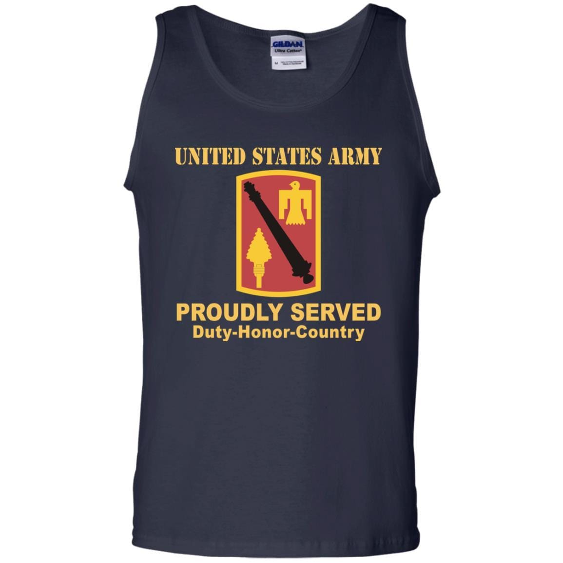 US ARMY 45 FIRES BRIGADE- Proudly Served T-Shirt On Front For Men-TShirt-Army-Veterans Nation