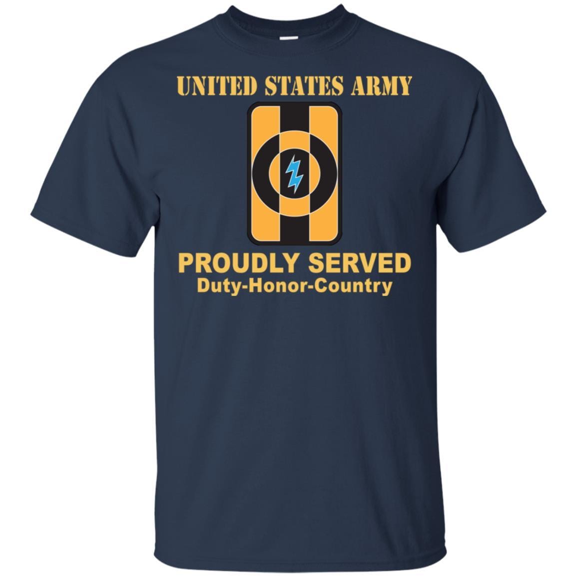 US ARMY 49TH QUARTERMASTER GROUP- Proudly Served T-Shirt On Front For Men-TShirt-Army-Veterans Nation