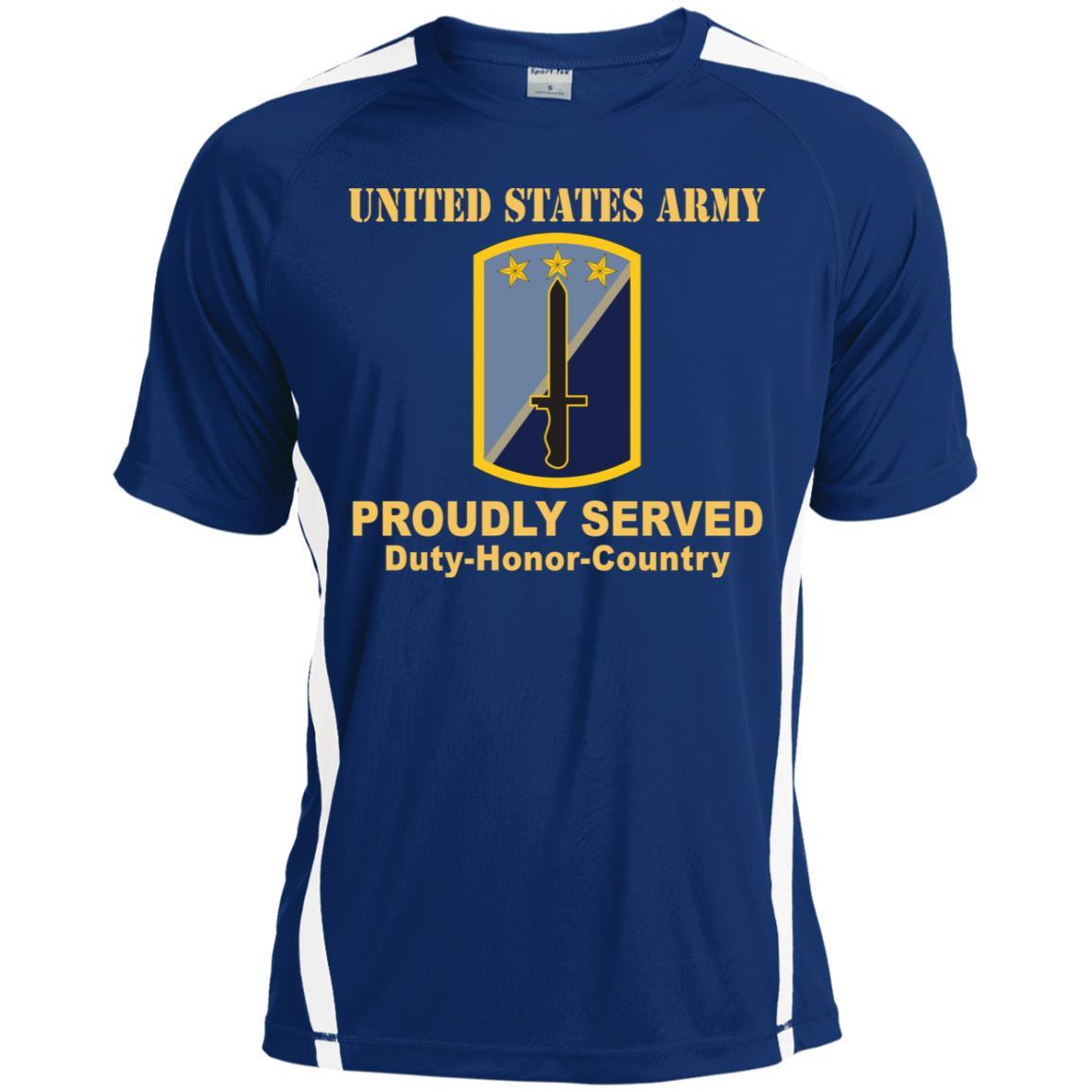 US ARMY 170TH INFANTRY BRIGADE- Proudly Served T-Shirt On Front For Men-TShirt-Army-Veterans Nation