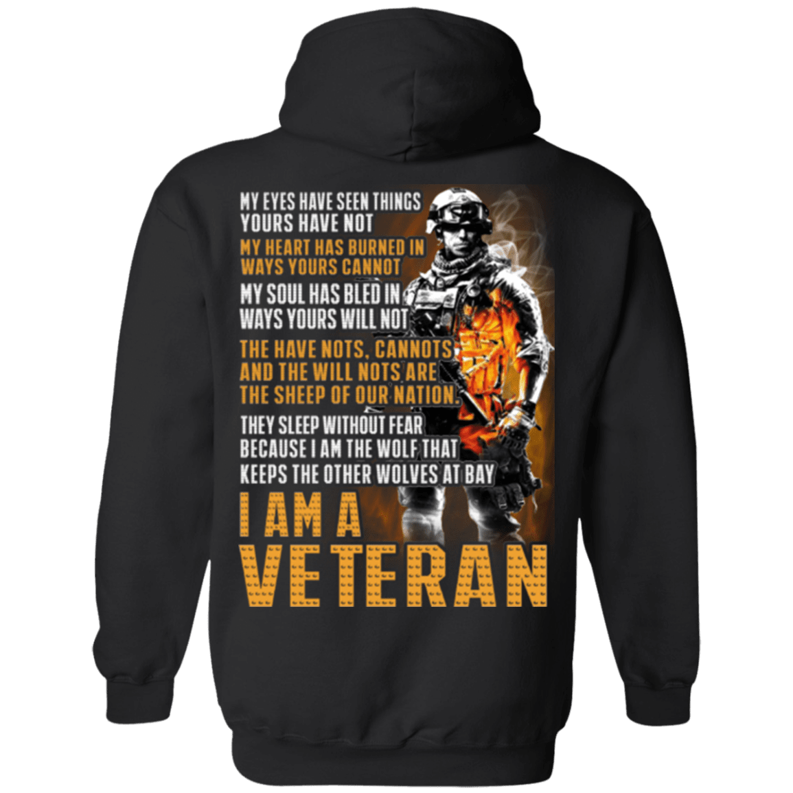 Military T-Shirt "I Am A Veteran"-TShirt-General-Veterans Nation