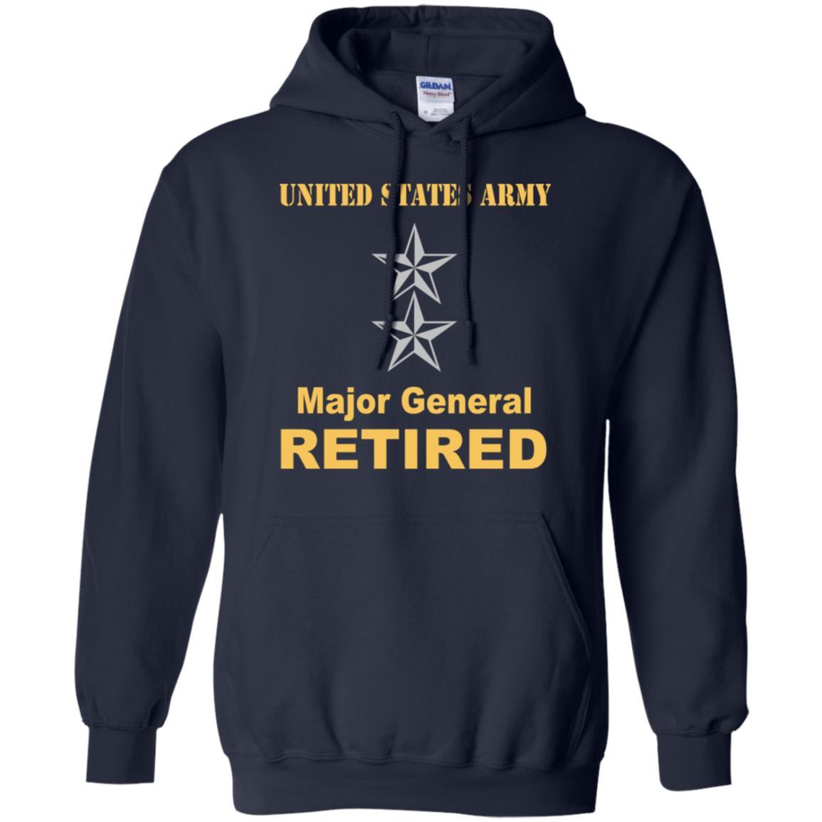 US Army O-8 Major General O8 MG General Officer Retired Men T Shirt On Front-TShirt-Army-Veterans Nation