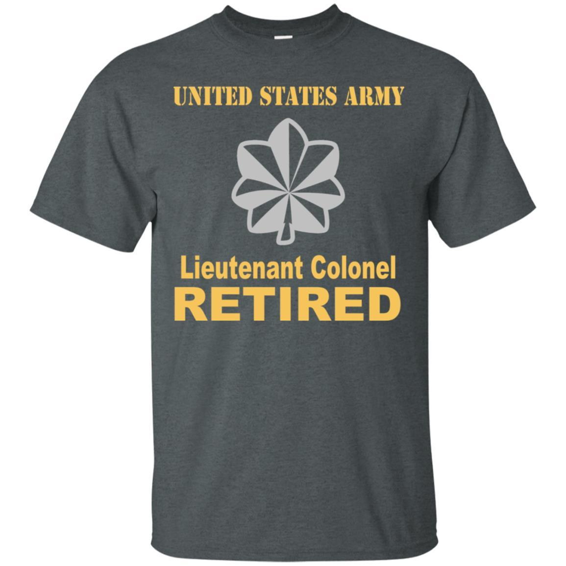US Army O-5 Lieutenant Colonel O5 LTC Field Officer Retired Men T Shirt On Front-TShirt-Army-Veterans Nation