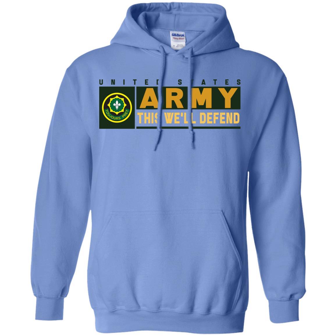 US Army 2ND CAVALRY REGIMENT- This We'll Defend T-Shirt On Front For Men-TShirt-Army-Veterans Nation