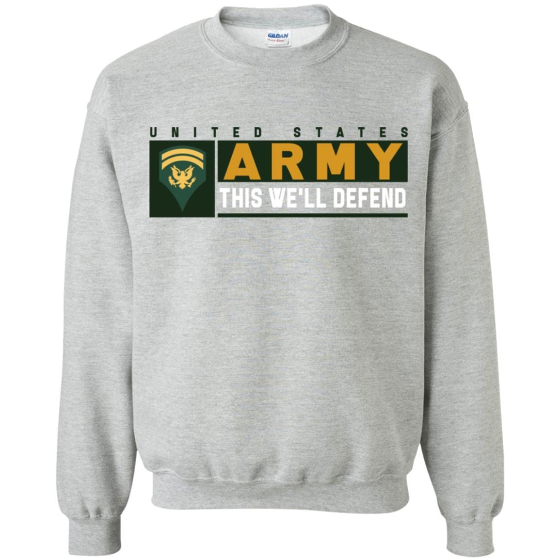 US Army E-6 SPC This We Will Defend Long Sleeve - Pullover Hoodie-TShirt-Army-Veterans Nation
