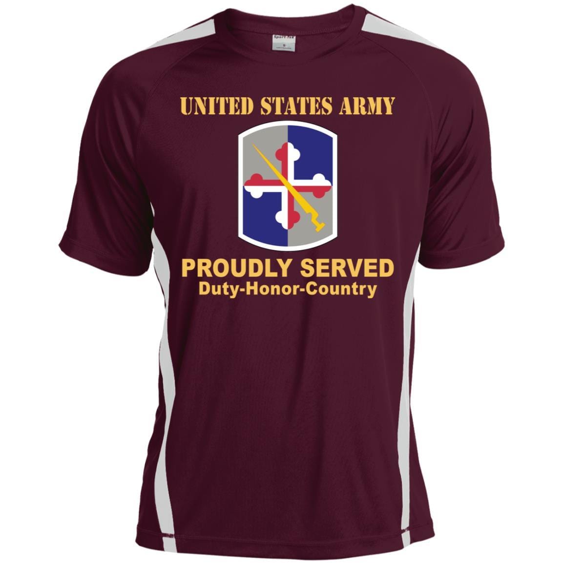 US ARMY 58TH EXPEDITIONARY MILITARY INTELLIGENCE BRIGADE - Proudly Served T-Shirt On Front For Men-TShirt-Army-Veterans Nation