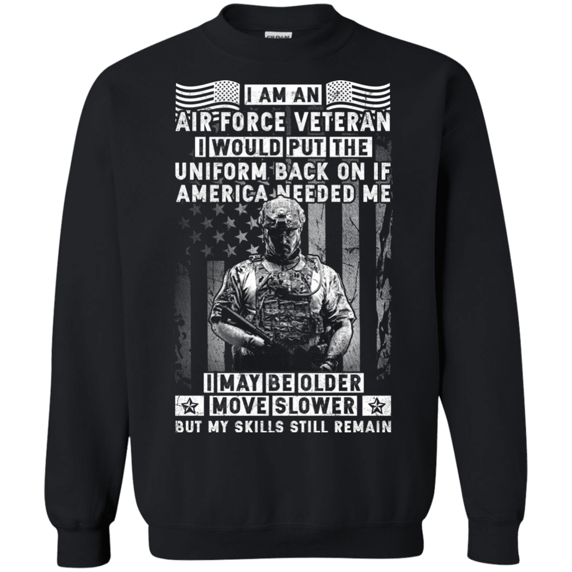 I am an Air Force Veteran Men Front T Shirt-TShirt-USAF-Veterans Nation