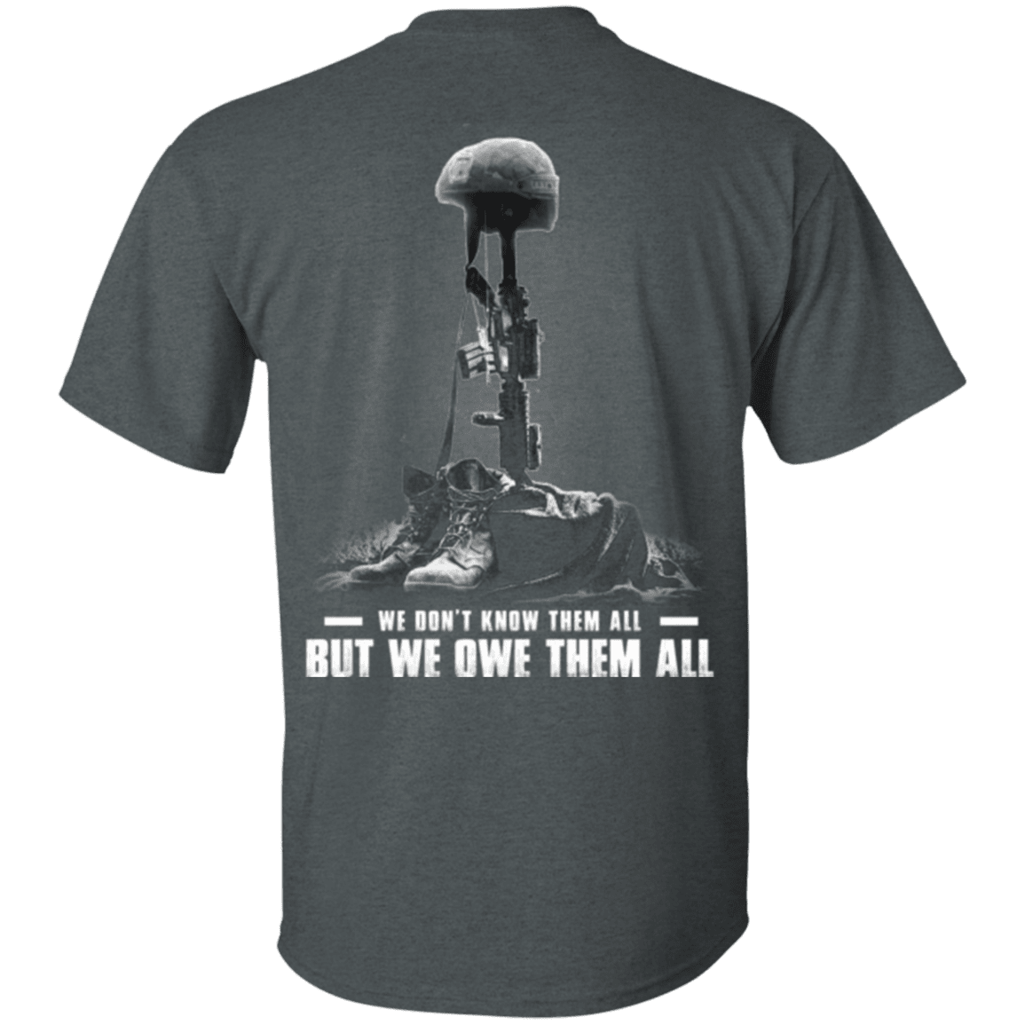 Military T-Shirt "Veteran - We Own Them All" - Men Back-TShirt-General-Veterans Nation