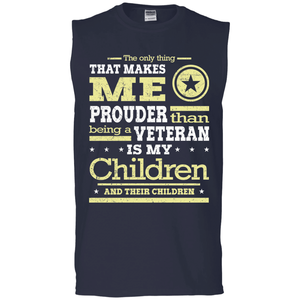 Military T-Shirt "Proud Children's Vetereran Mom" Front-TShirt-General-Veterans Nation