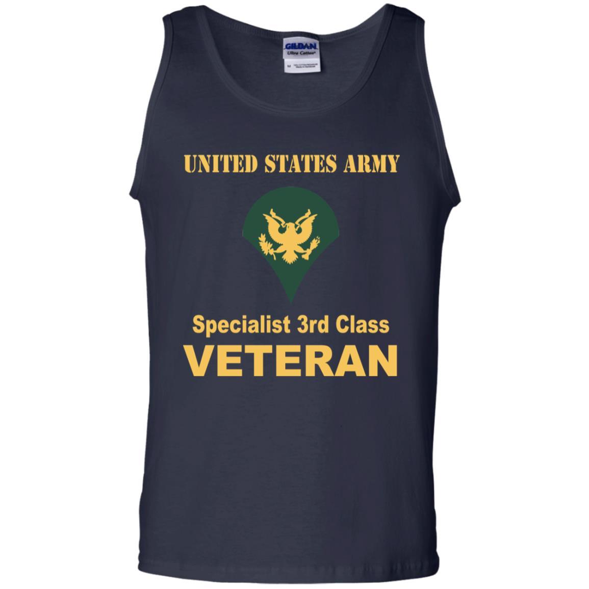 US Army E-4 SPC E4 Specialist Specialist 3rd Class Veteran Men T Shirt On Front-TShirt-Army-Veterans Nation