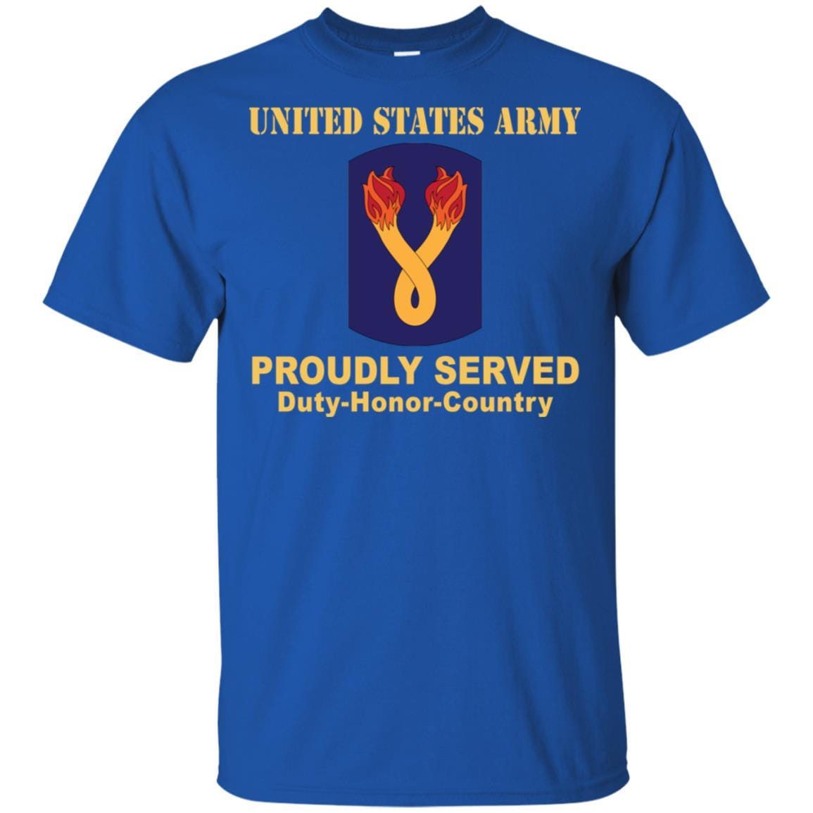 US ARMY 196TH INFANTRY BRIGADE- Proudly Served T-Shirt On Front For Men-TShirt-Army-Veterans Nation