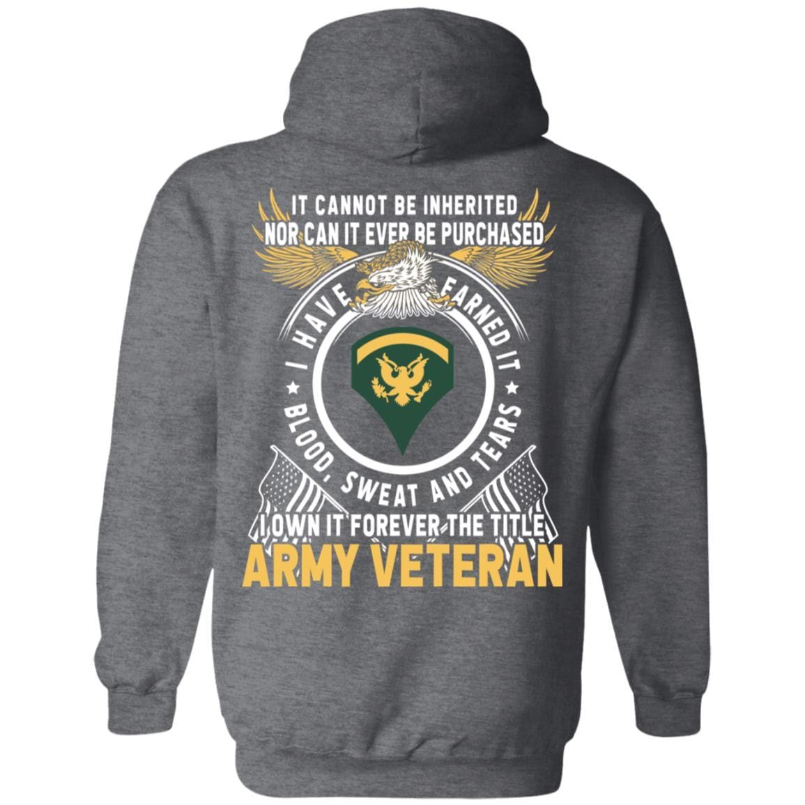US Army E-5 SPC E5 Specialist Ranks T-Shirt For Men On Back-TShirt-Army-Veterans Nation