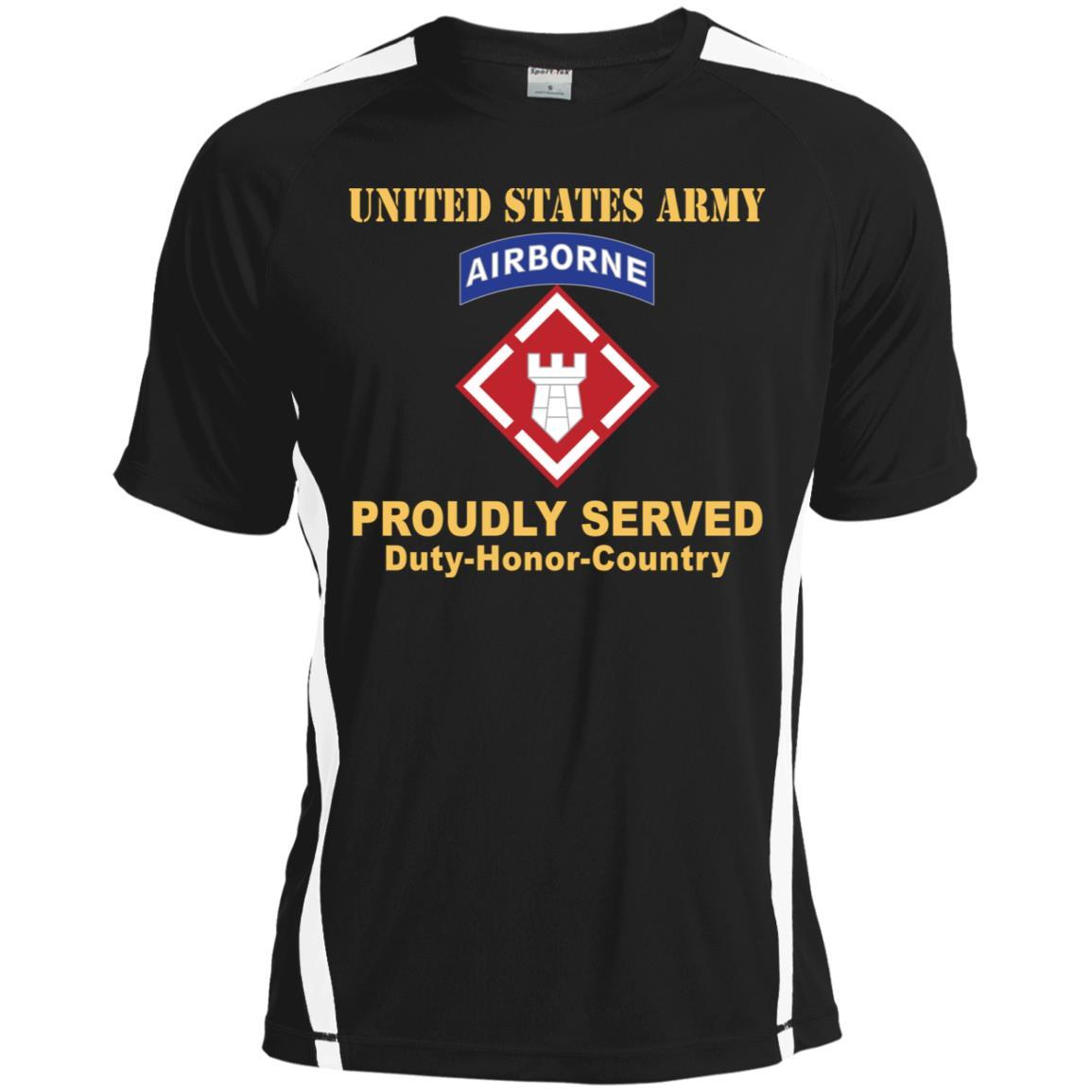 US ARMY 20TH ENGINEER BRIGADE- Proudly Served T-Shirt On Front For Men-TShirt-Army-Veterans Nation