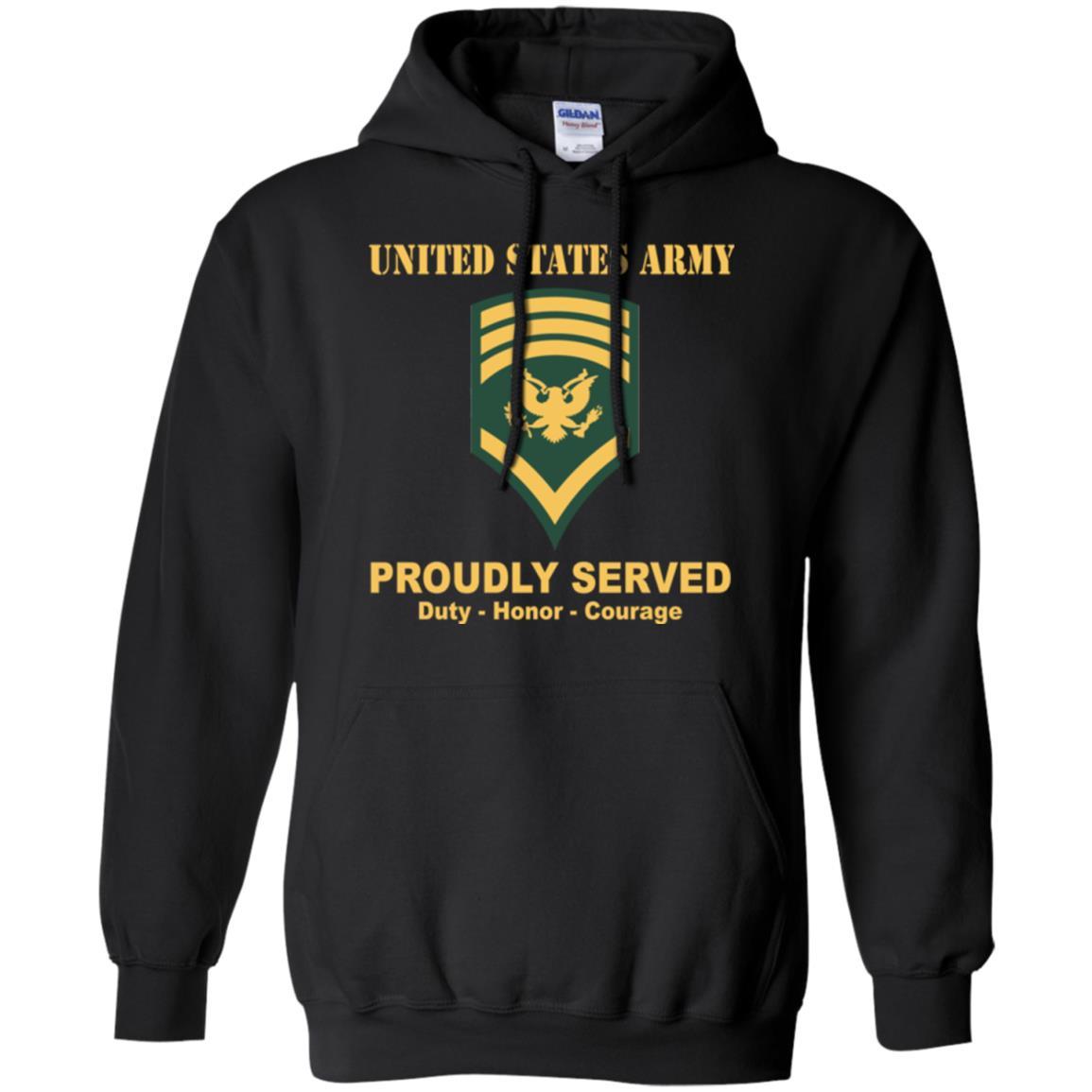 US Army E-8 SPC E8 Specialist Ranks Men Front Shirt US Army Rank-TShirt-Army-Veterans Nation