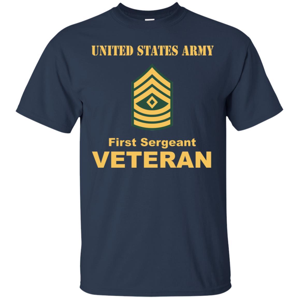 US Army E-8 First Sergeant E8 1SG Noncommissioned Officer Veteran Men T Shirt On Front-TShirt-Army-Veterans Nation