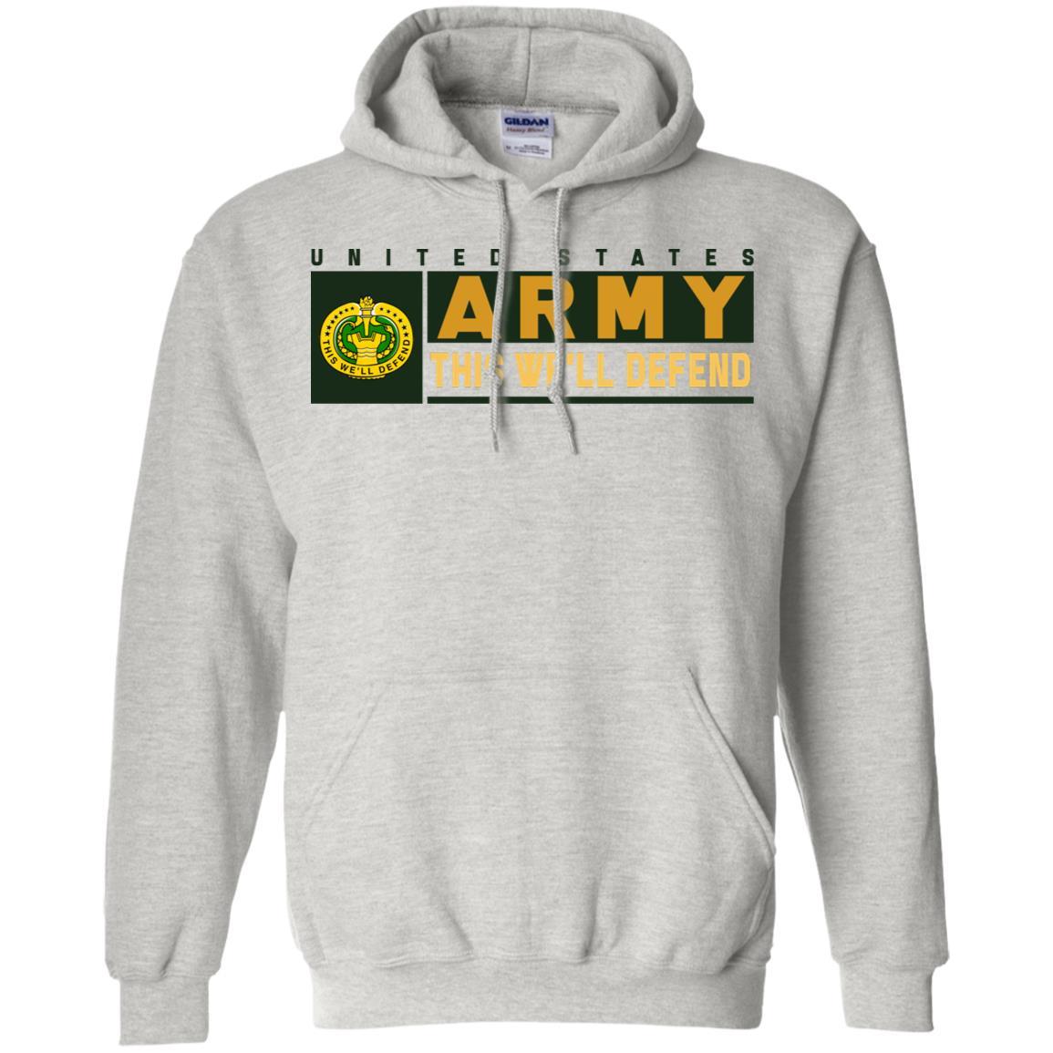 US Army Drill Sergeant- This We'll Defend T-Shirt On Front For Men-TShirt-Army-Veterans Nation