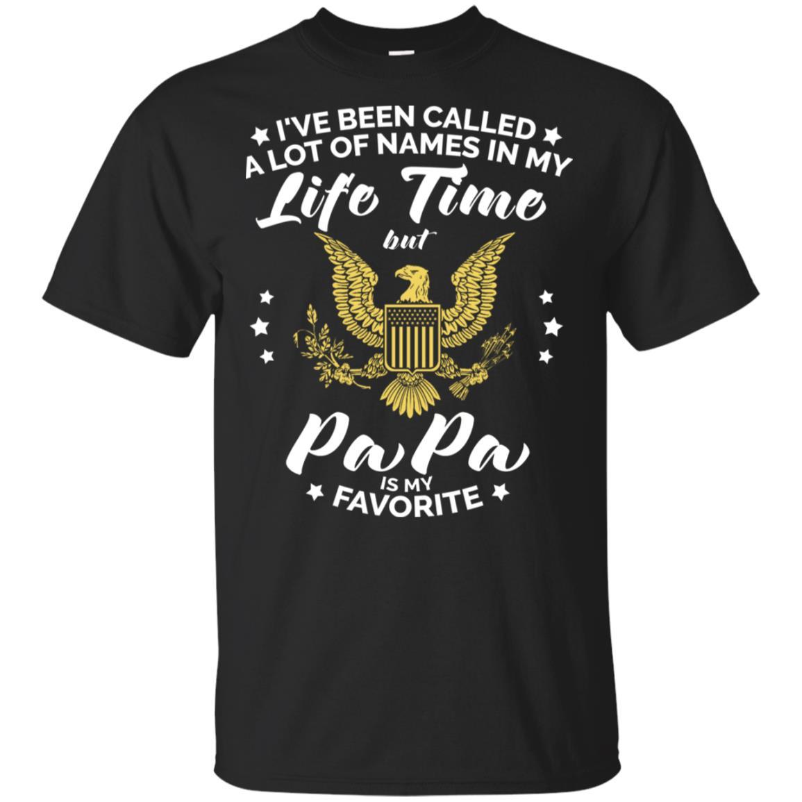 i've been called a lot of things in my life but papa - ARMY T-Shirt On Front-TShirt-Army-Veterans Nation