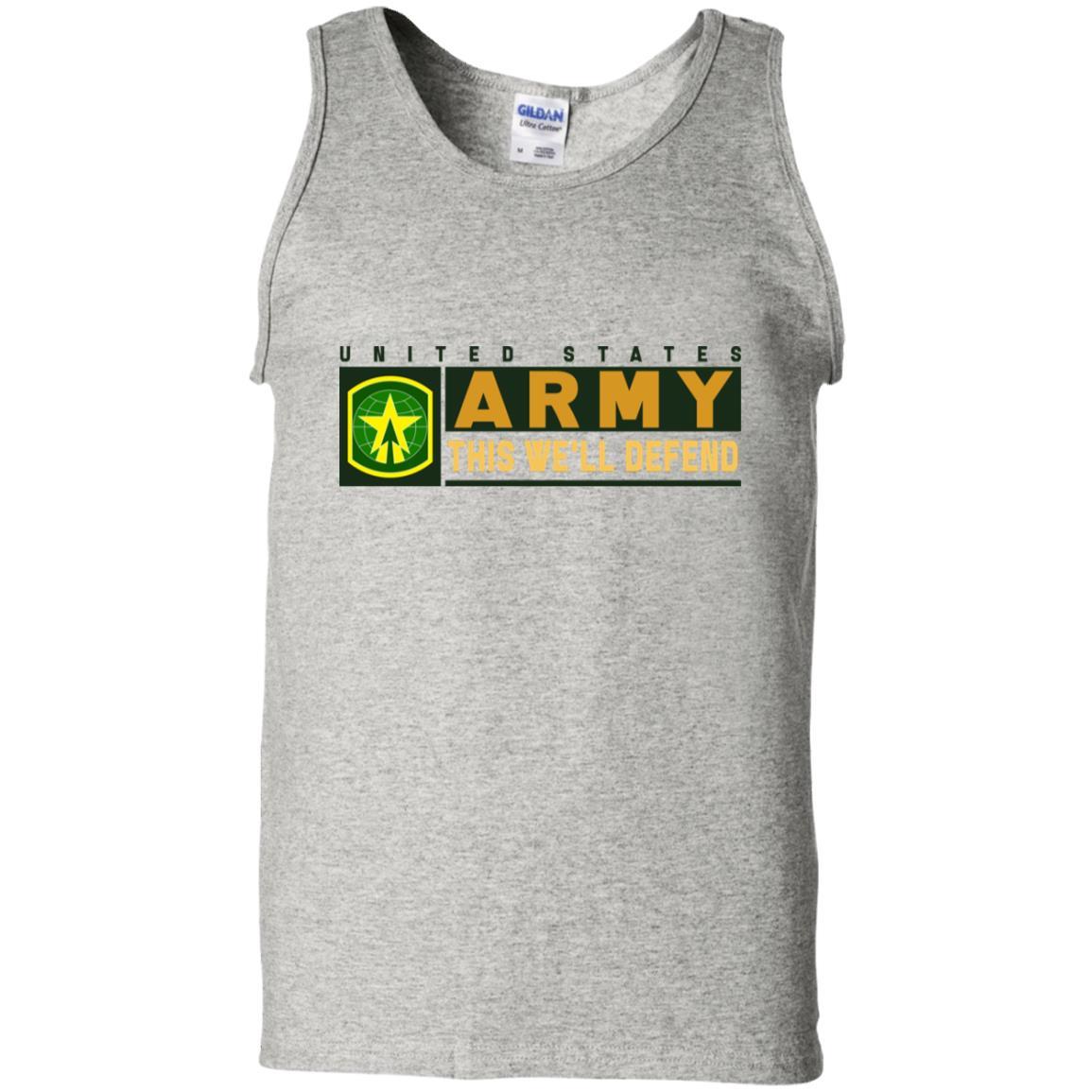 US Army 16TH MILITARY POLICE BRIGADE- This We'll Defend T-Shirt On Front For Men-TShirt-Army-Veterans Nation