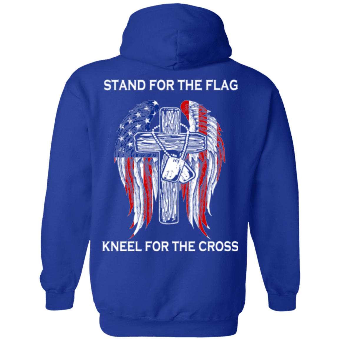 Military T-Shirt "Veteran - Stand For The Flag Kneel For The Cross"-TShirt-General-Veterans Nation