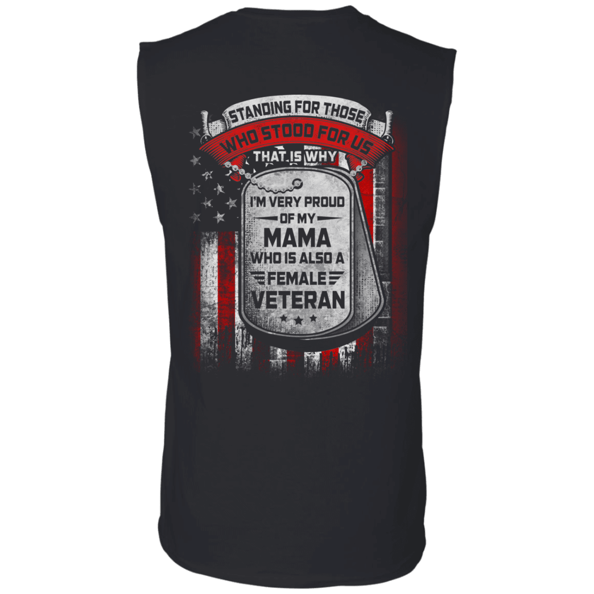 Military T-Shirt "Standing For Those Who Stood Back"-TShirt-General-Veterans Nation