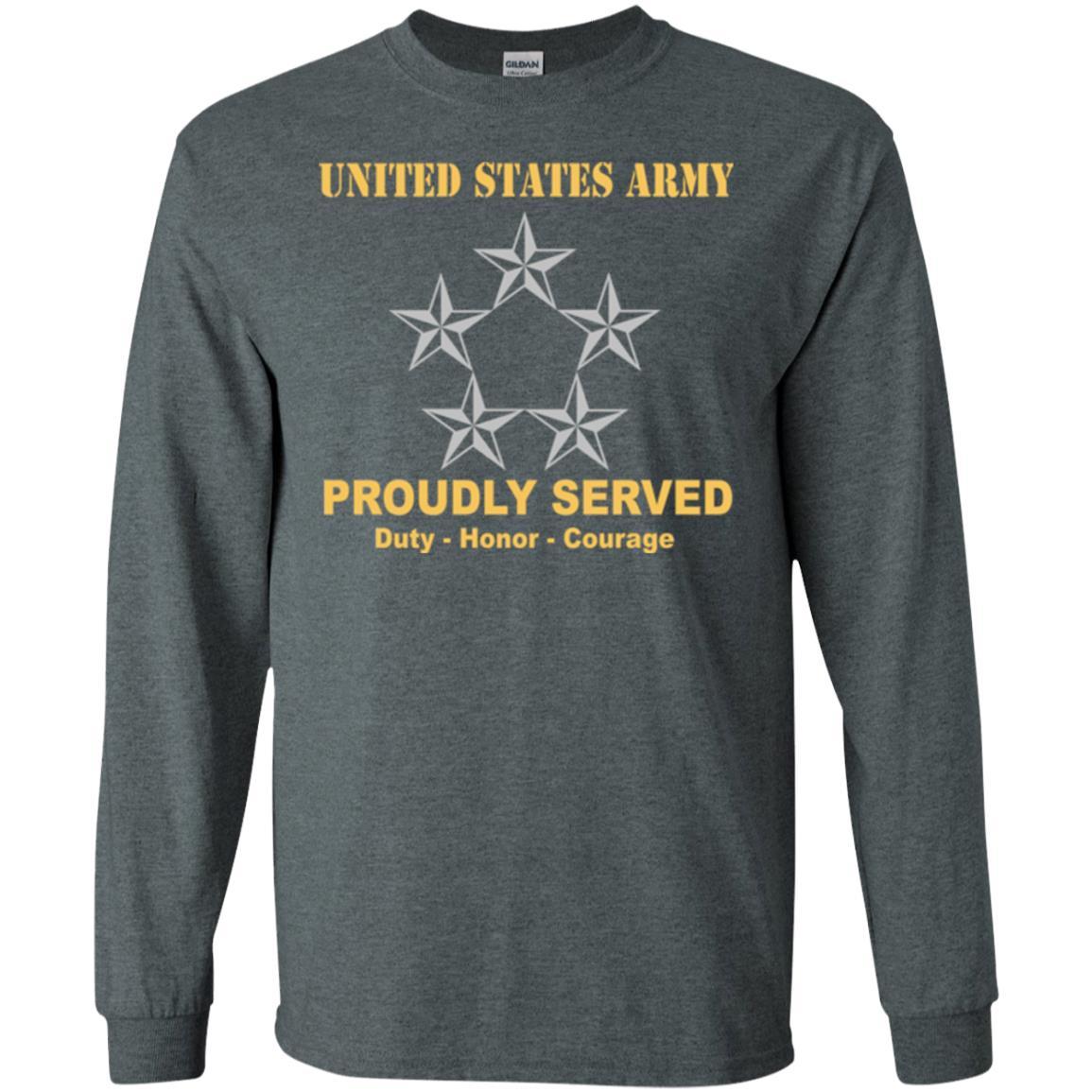 US Army O-10 General of the Army O10 GA General Officer Ranks Men Front Shirt US Army Rank-TShirt-Army-Veterans Nation