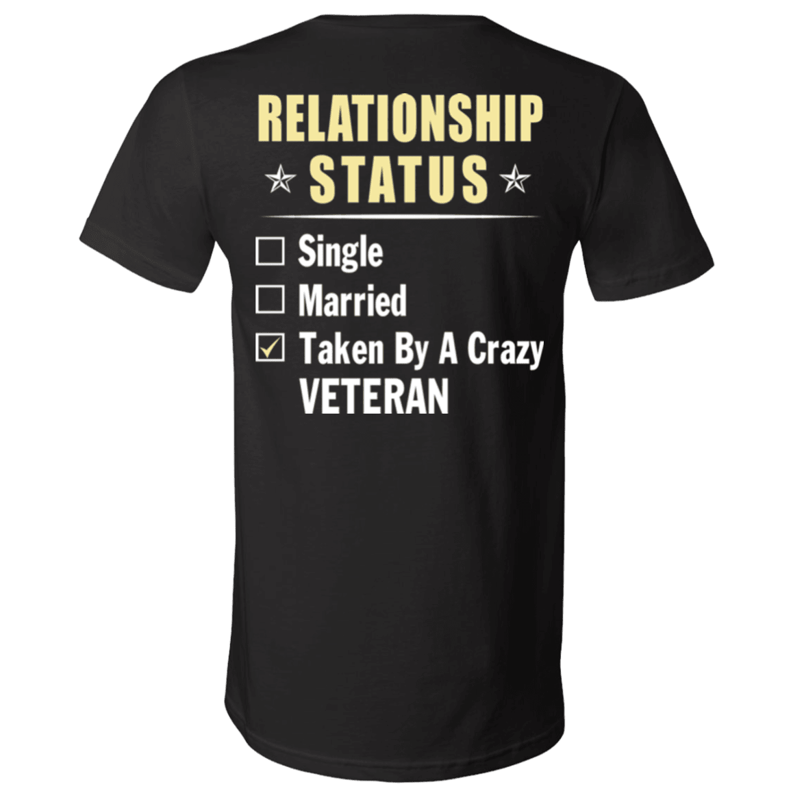 Military T-Shirt "Veteran Relationship Status"-TShirt-General-Veterans Nation