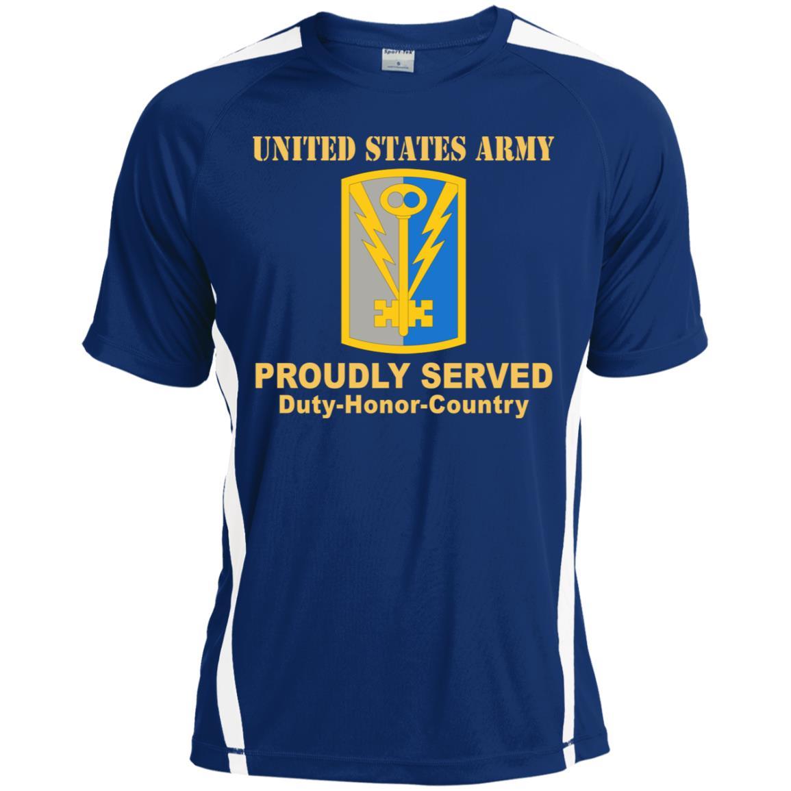 US ARMY 501 MILITARY INTELLIGENCE BRIGADE- Proudly Served T-Shirt On Front For Men-TShirt-Army-Veterans Nation