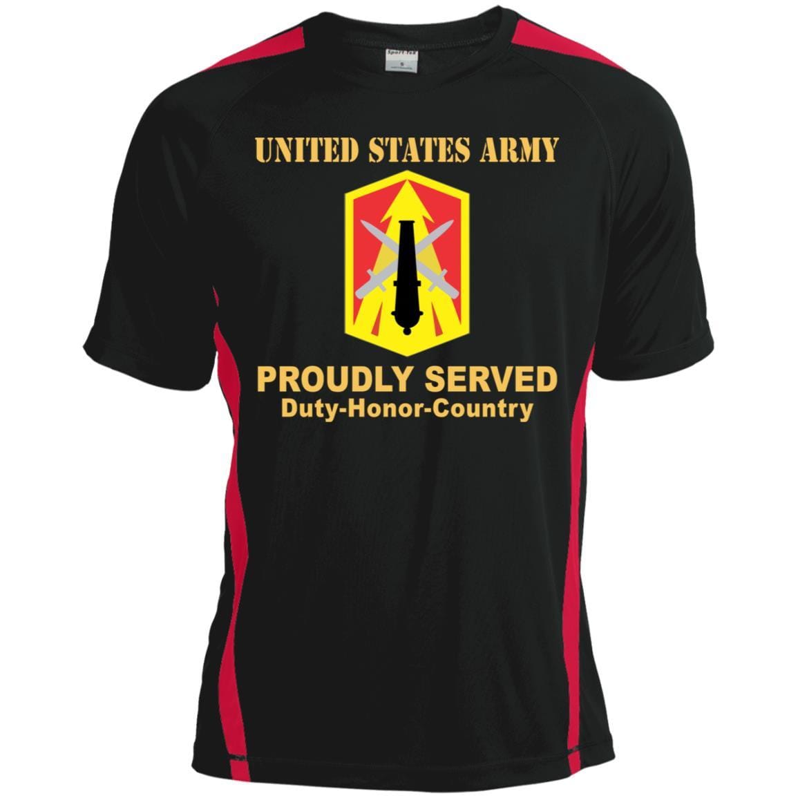US ARMY 214TH FIRES BRIGADE - Proudly Served T-Shirt On Front For Men-TShirt-Army-Veterans Nation