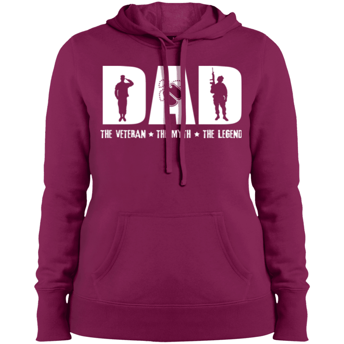 Military T-Shirt "Dad The Veteran - The Myth - The Legend - Women" Front-TShirt-General-Veterans Nation