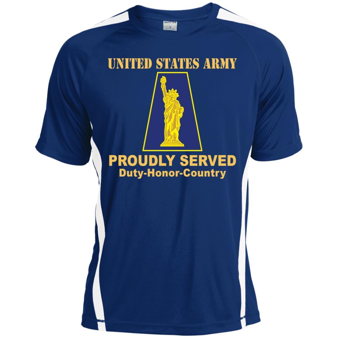 US ARMY 77TH SUSTAINMENT BRIGADE - Proudly Served T-Shirt On Front For Men-TShirt-Army-Veterans Nation