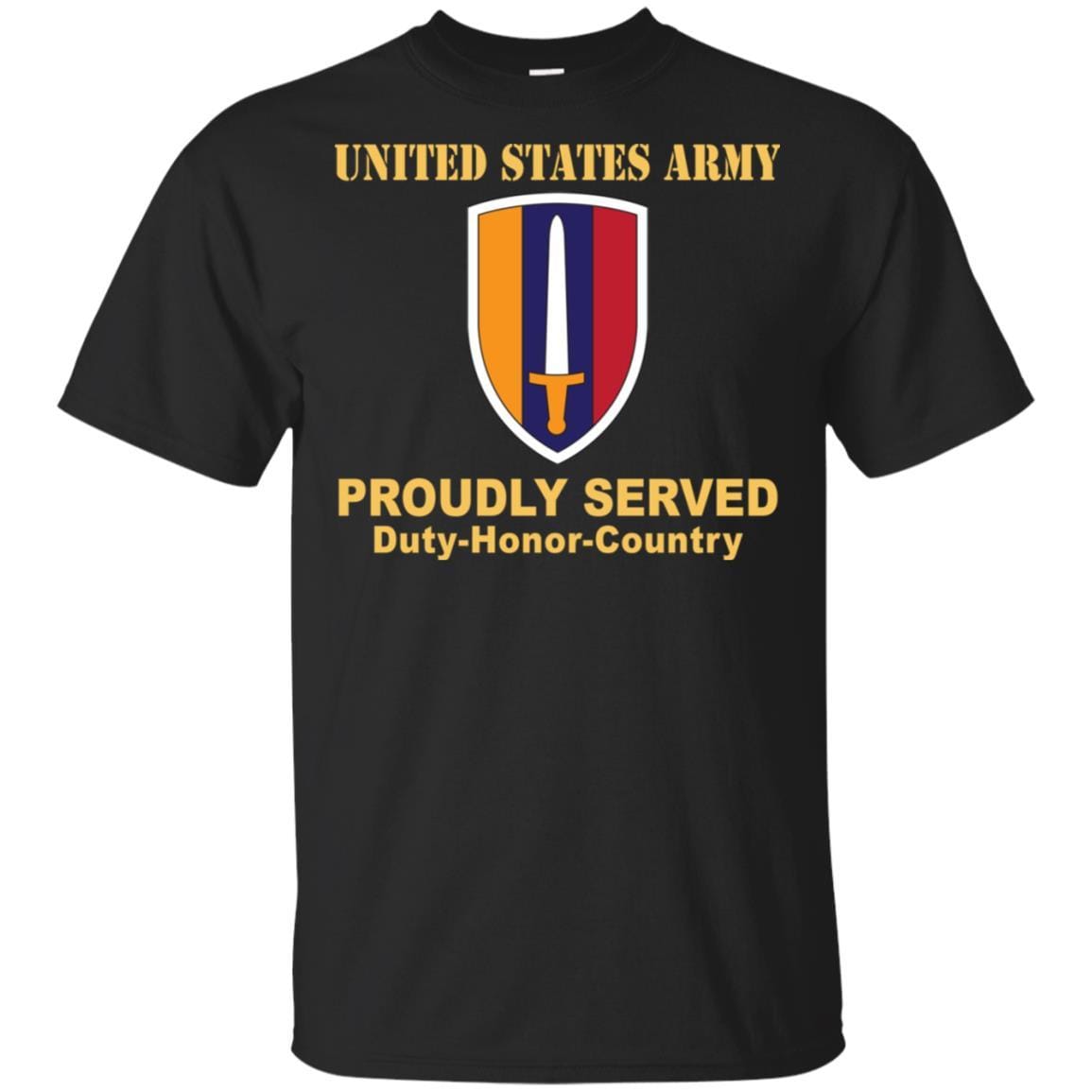 U.S. ARMY VIETNAM- Proudly Served T-Shirt On Front For Men-TShirt-Army-Veterans Nation