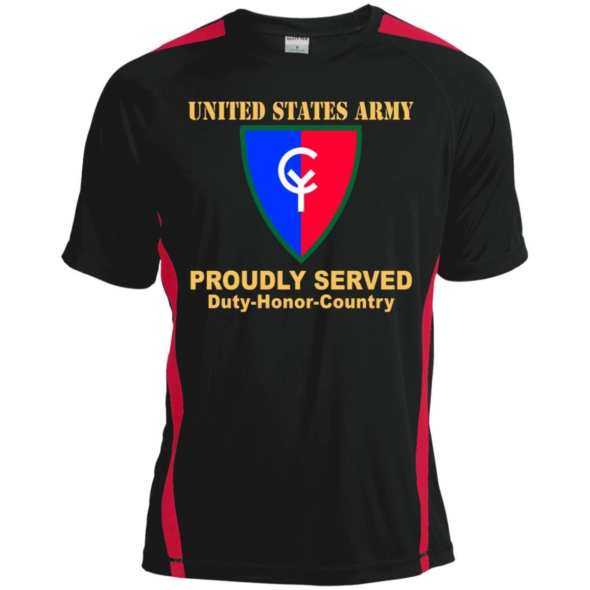 US ARMY 38TH INFANTRY DIVISION- Proudly Served T-Shirt On Front For Men-TShirt-Army-Veterans Nation