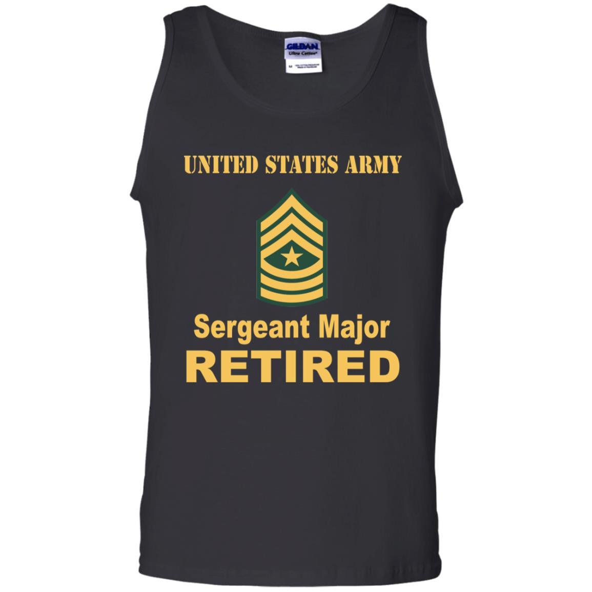 US Army E-9 Sergeant Major E9 SGM Noncommissioned Officer Retired Men T Shirt On Front-TShirt-Army-Veterans Nation
