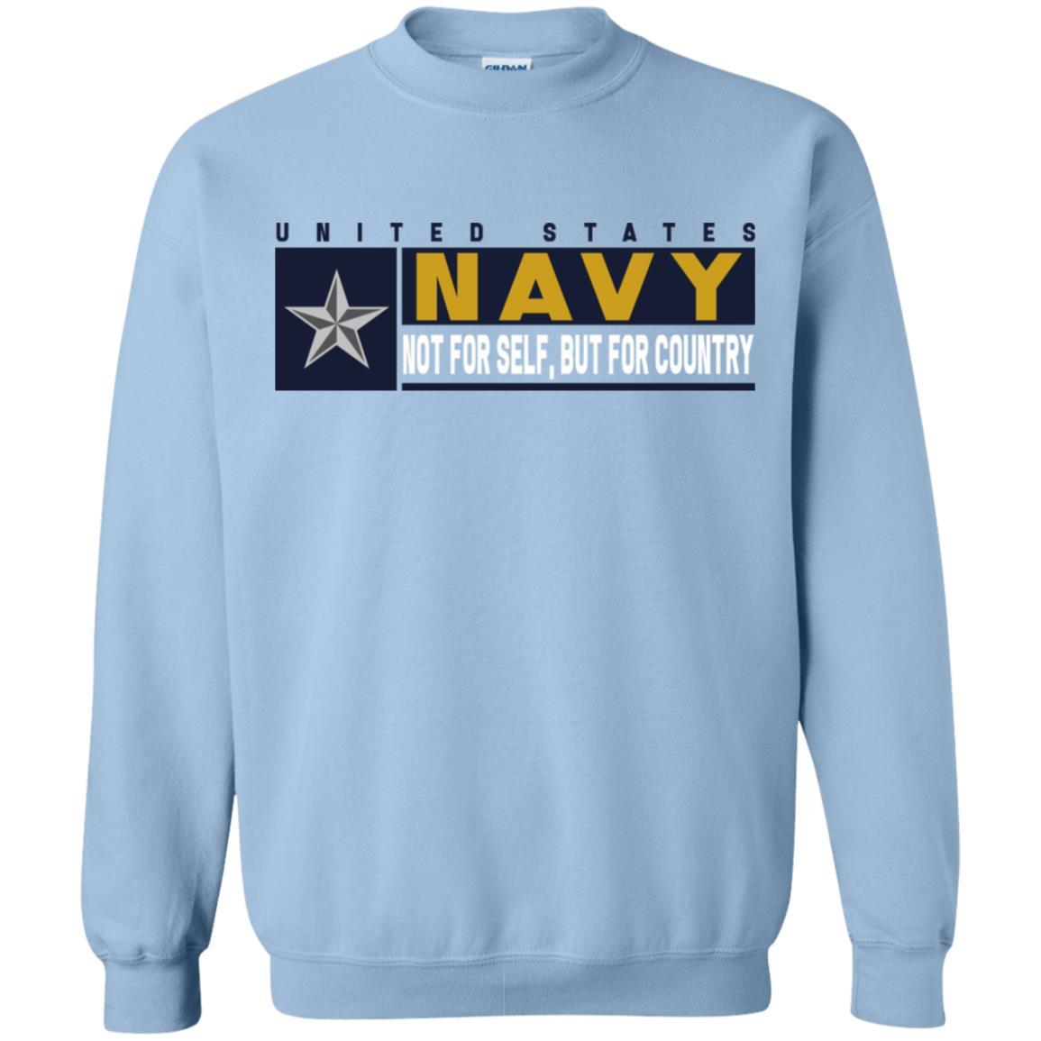 US Navy O-7 Rear Admiral Lower Half O7 RDML Not For Self, But For Country Long Sleeve - Pullover Hoodie-TShirt-Navy-Veterans Nation