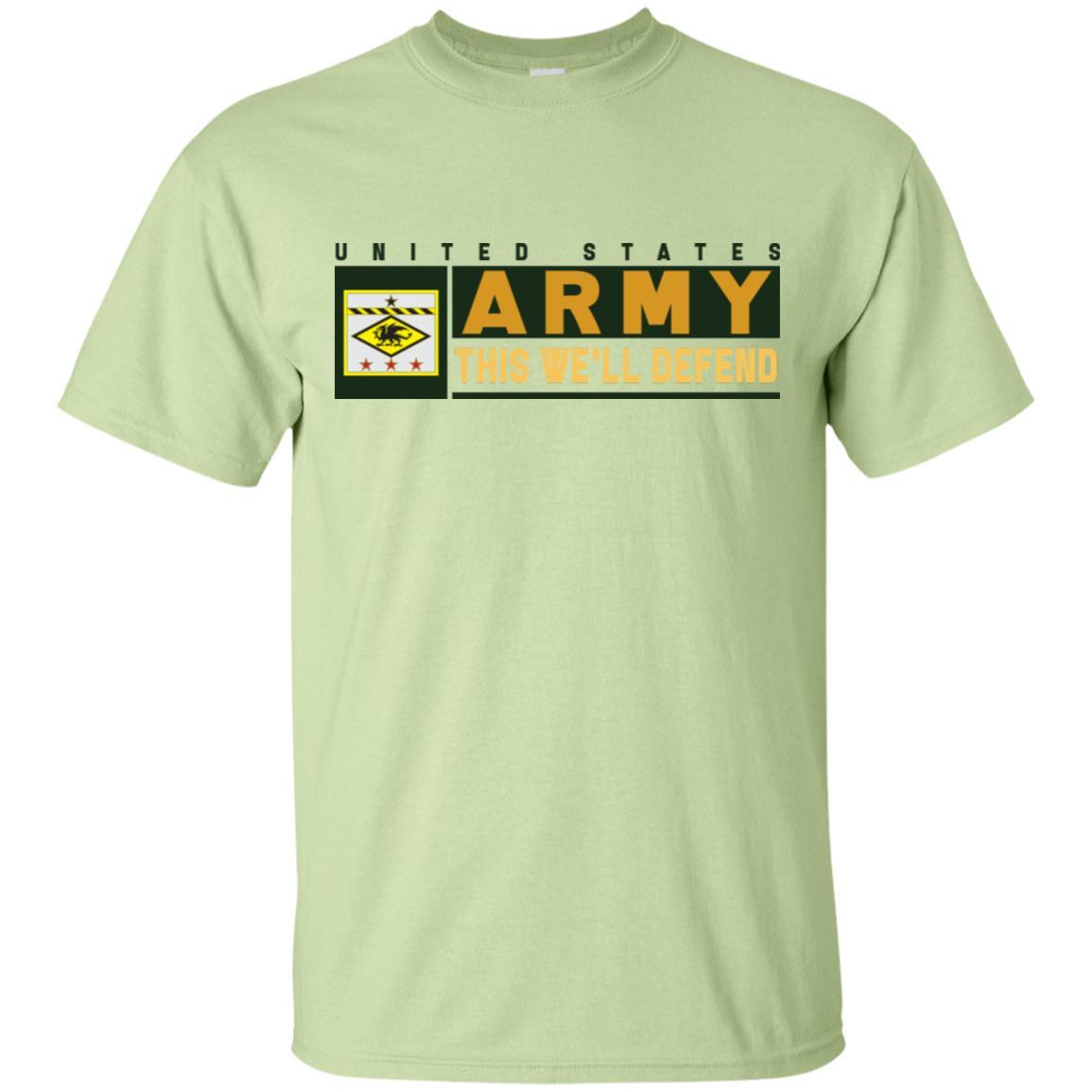 US Army 13TH FINANCIAL MANAGEMENT SUPPORT CENTER- This We'll Defend T-Shirt On Front For Men-TShirt-Army-Veterans Nation