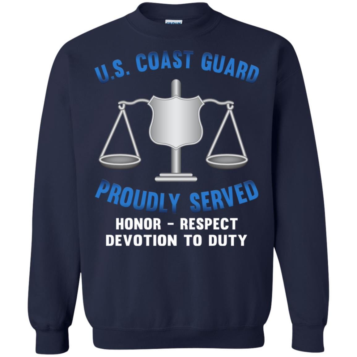 USCG INVESTIGATOR IV Logo Proudly Served T-Shirt For Men On Front-TShirt-USCG-Veterans Nation