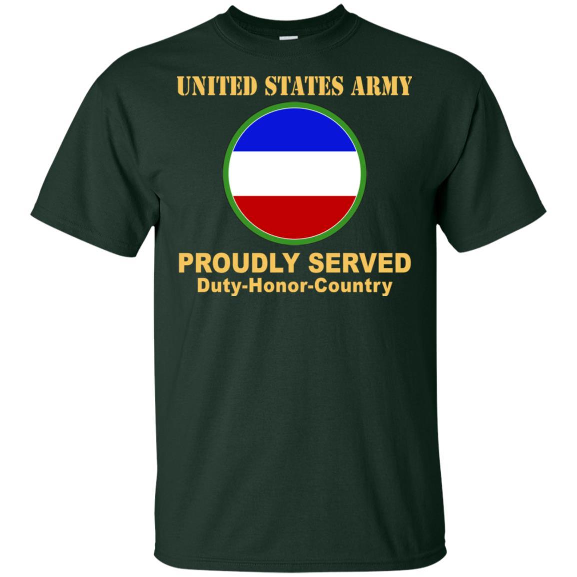 US ARMY CSIB FORCES COMMAND- Proudly Served T-Shirt On Front For Men-TShirt-Army-Veterans Nation