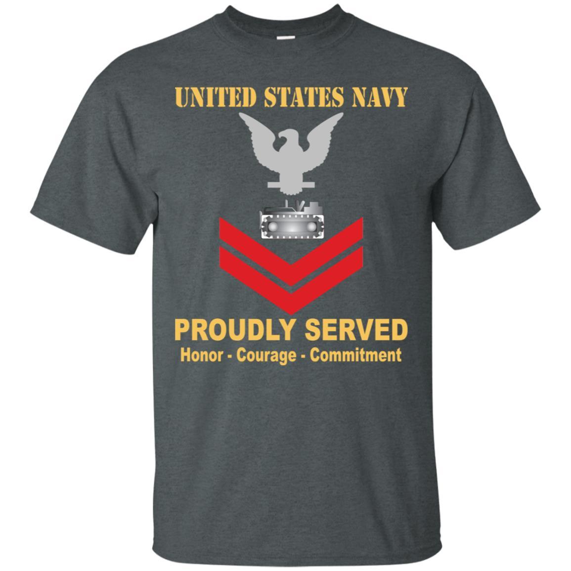 Navy Equipment Operator Navy EO E-5 Rating Badges Proudly Served T-Shirt For Men On Front-TShirt-Navy-Veterans Nation