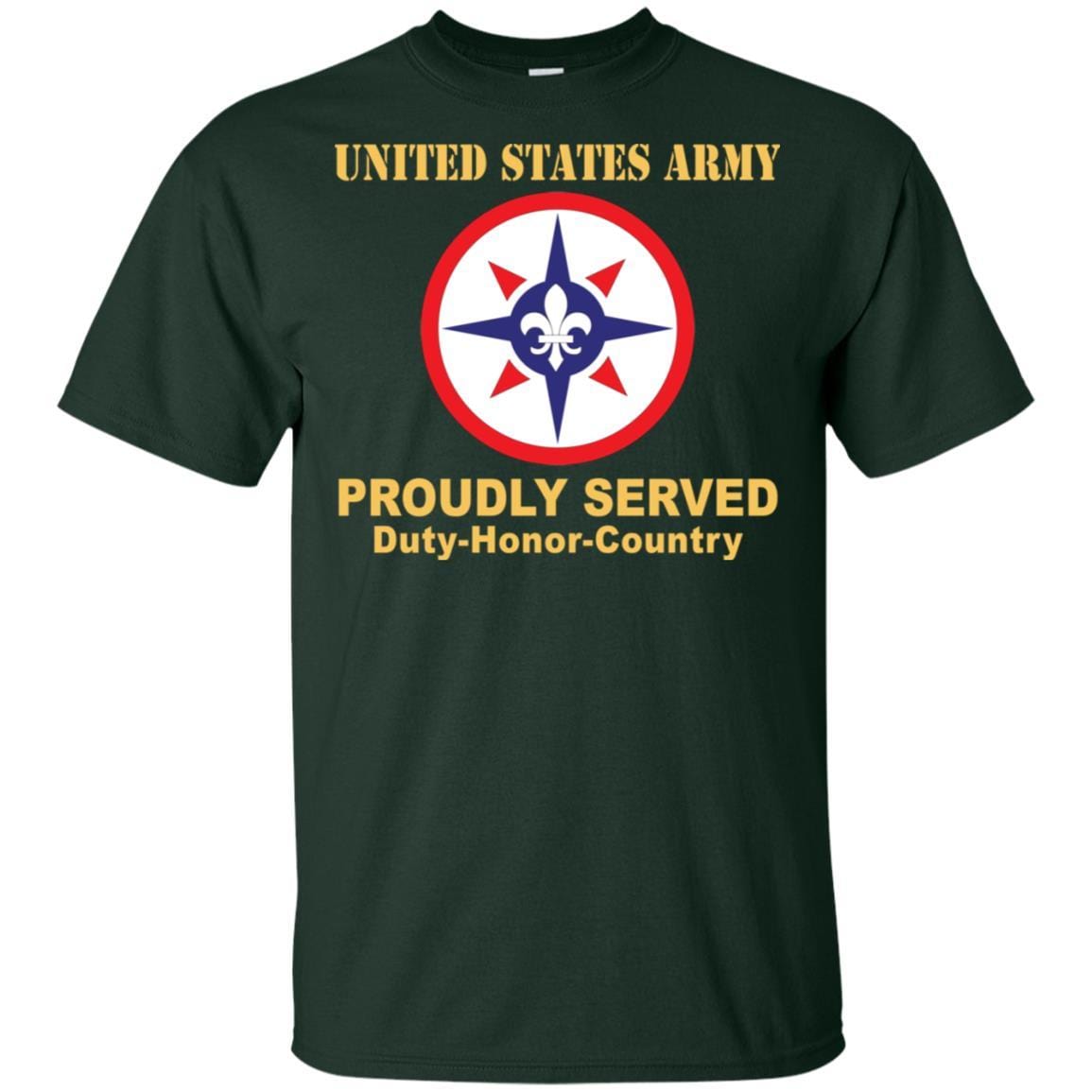 US ARMY 316TH SUSTAINMENT COMMAND- Proudly Served T-Shirt On Front For Men-TShirt-Army-Veterans Nation