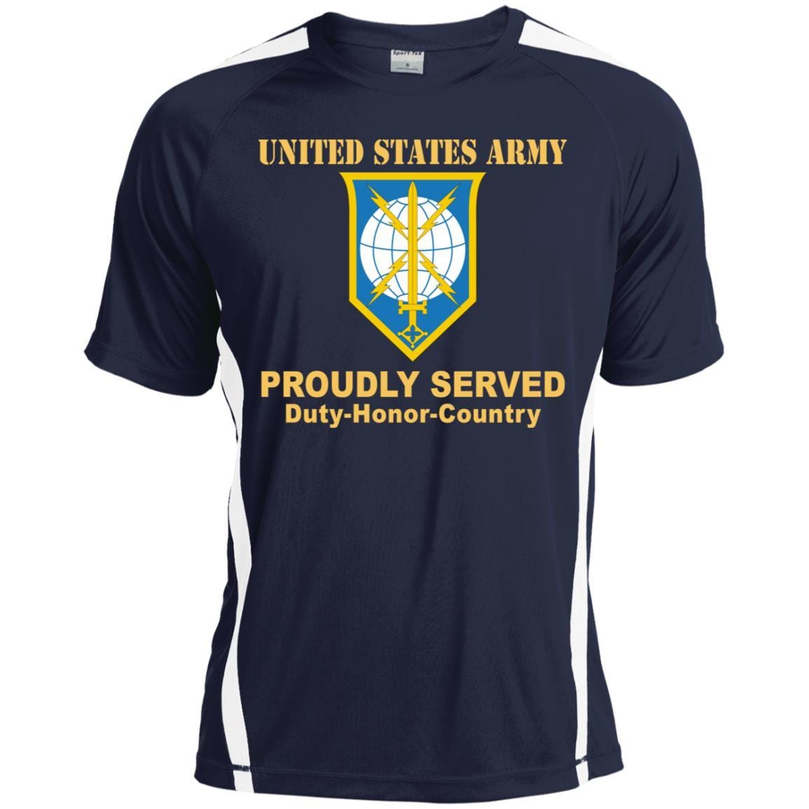 US ARMY CSIB MILITARY INTELLIGENCE READINESS COMMAND- Proudly Served T-Shirt On Front For Men-TShirt-Army-Veterans Nation