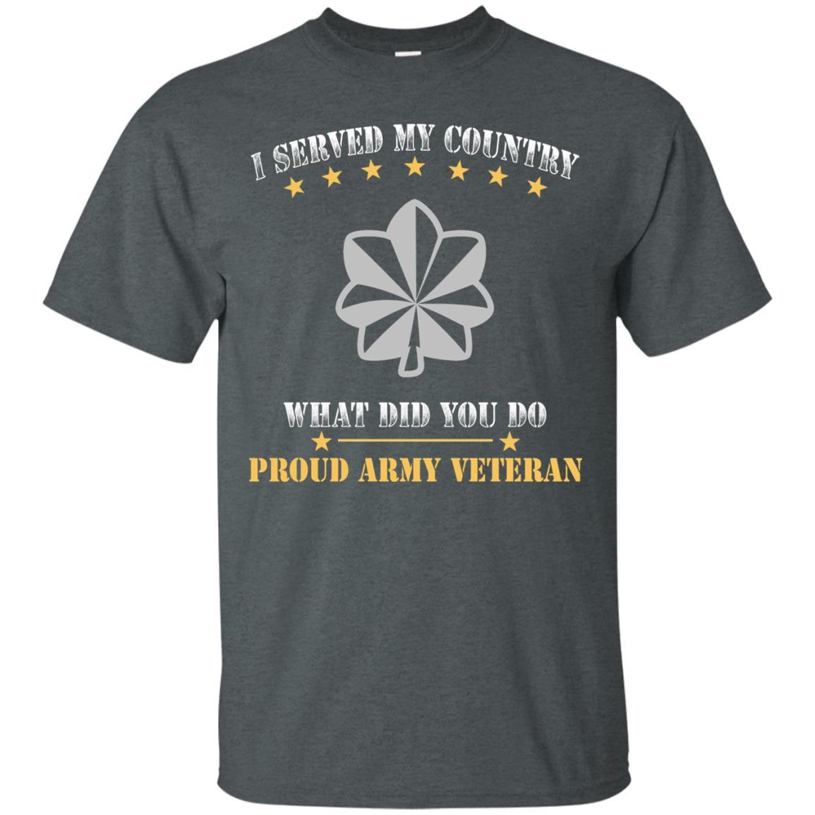 US Army O-5 Lieutenant Colonel O5 LTC Field Officer Ranks Men Front T Shirt - Proud US Army Veteran-TShirt-Army-Veterans Nation
