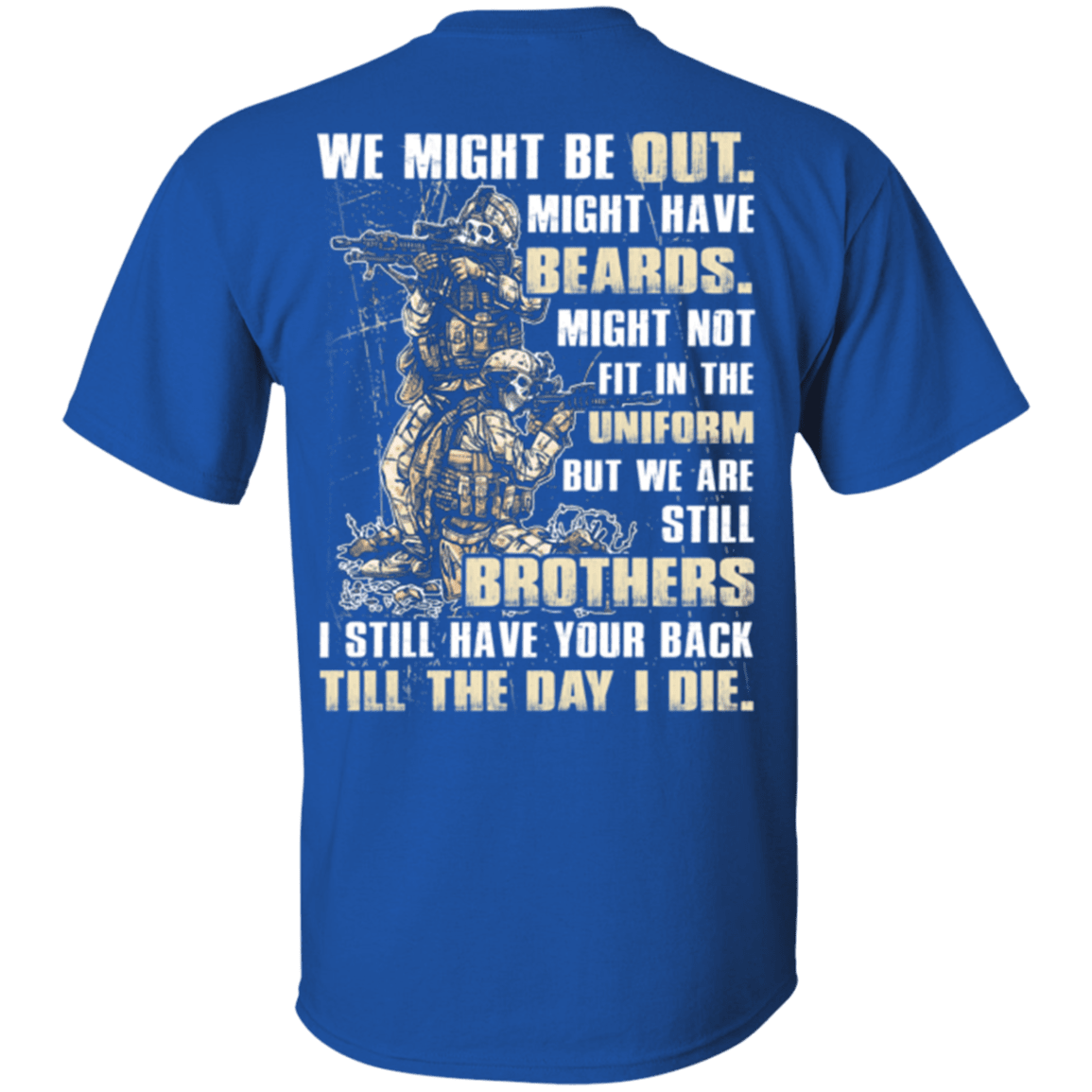 Military T-Shirt "Brothers Till The Day I Die Veteran"-TShirt-General-Veterans Nation