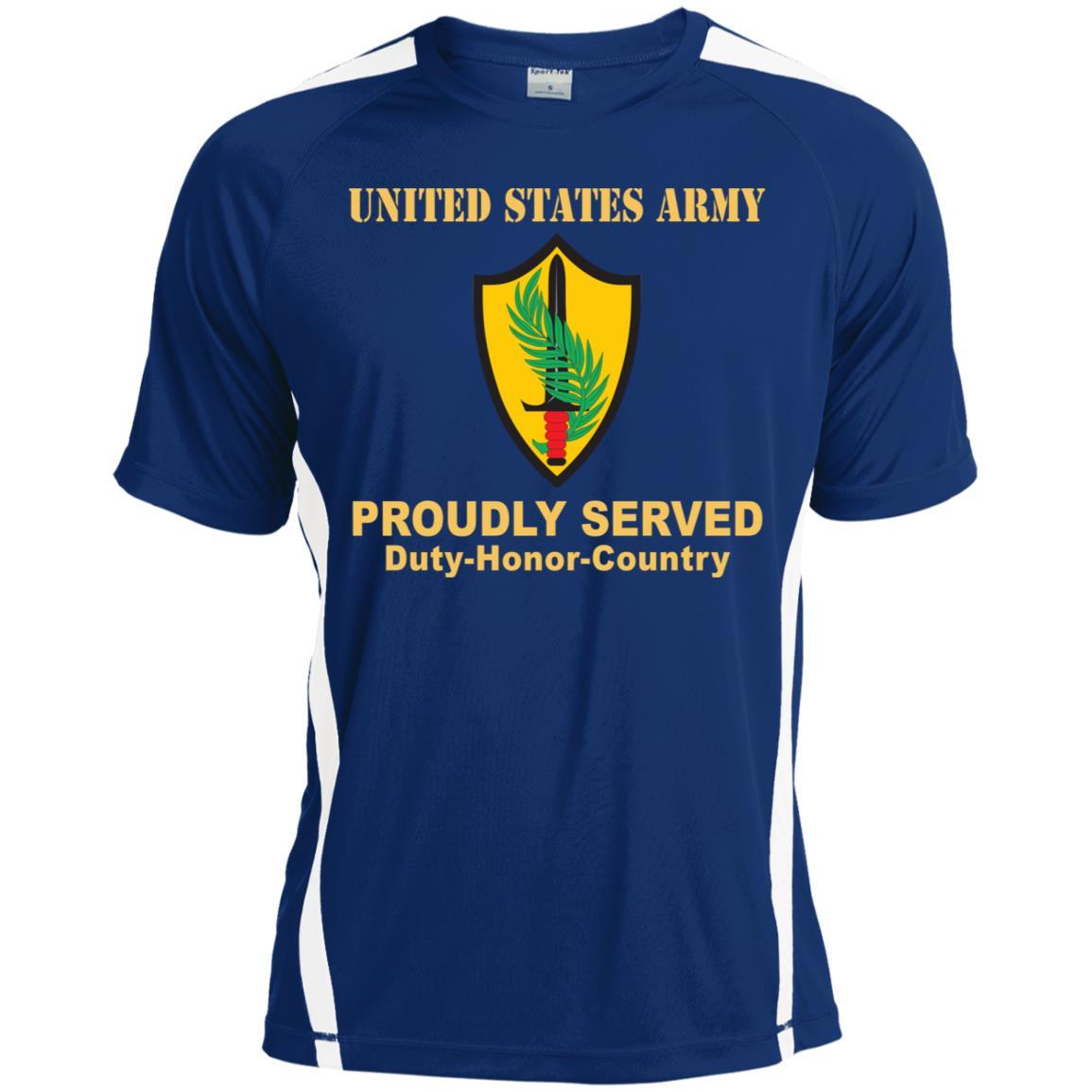 US ARMY CSIB ELEMENT UNITED STATES CENTRAL COMMAND- Proudly Served T-Shirt On Front For Men-TShirt-Army-Veterans Nation