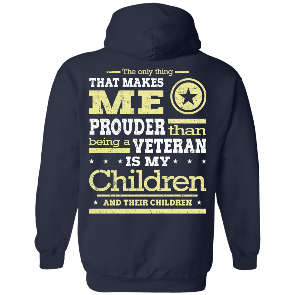 Military T-Shirt "Proud Children's Vetereran Mom Back"-TShirt-General-Veterans Nation