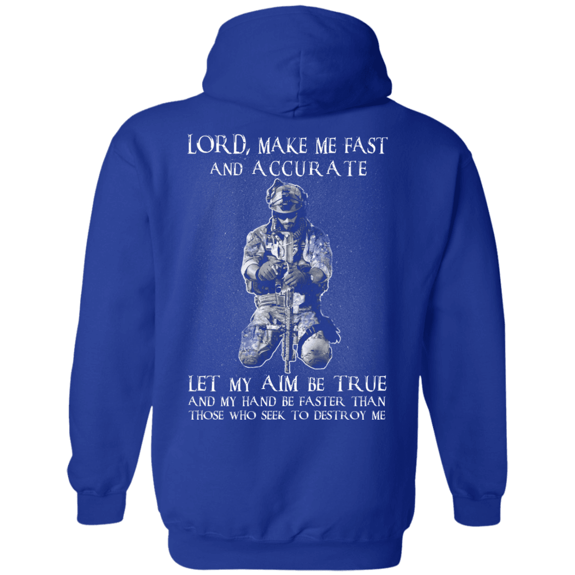 Military T-Shirt "Veteran - Lord Make Me Fast And Accurate"-TShirt-General-Veterans Nation
