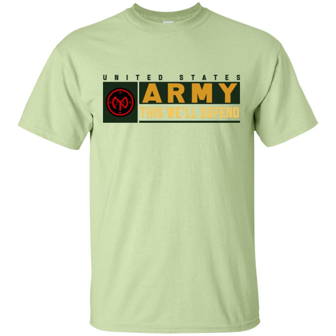US Army 27TH INFANTRY BRIGADE COMBAT TEAM- This We'll Defend T-Shirt On Front For Men-TShirt-Army-Veterans Nation